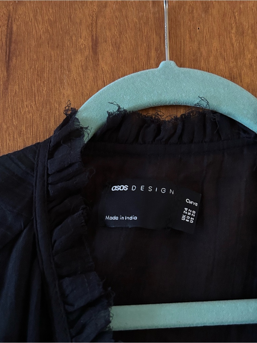 New ASOS black sheer tunic top - Picture 2 of 3